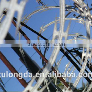 sharp razor barbed wire, razor blade barbed wire,galvanized sharp razor wire