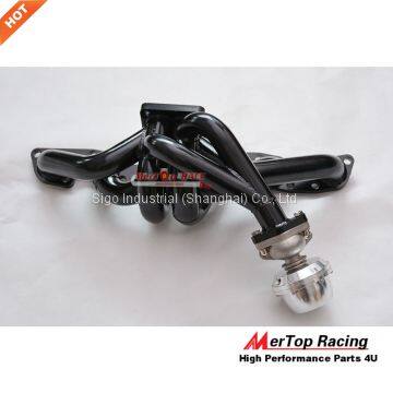 MERTOP 3mm Thick Black Coated Niss** Skyline GTR R32 R33 R34 RB26DET RB26 T4 TWIN TOP MOUNT Manifold +38mm Wastegate photo-5