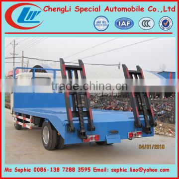 dongfeng Small Flat Bed Truck,excavator carrying truck,bulldozer transport truck