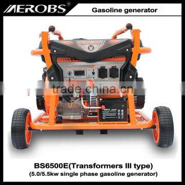 BS6500E 5.0 5.5KW Single Phase Electric Start Gasoline Generator photo-3