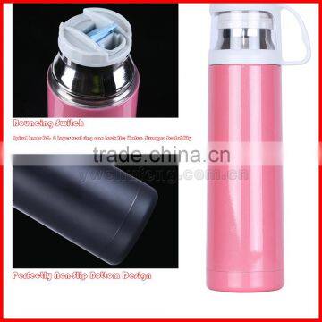 350ml/500ml Stainless Steel Vacuum Cup Transparent Lid 1314 Lovers Creative Bottles OEM Welcome photo-5