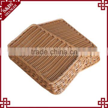 Popular PE Plastic Woven Basket for Bathroom Storage Product