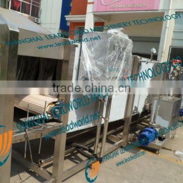 Stainless steel water spray cooling sterilization with inversing conveyor