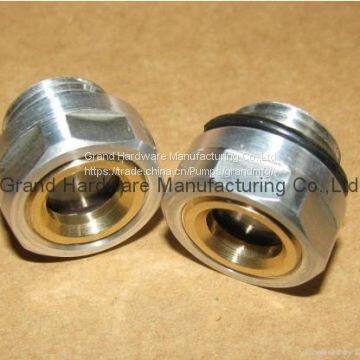 Gasketed Compressor Oil Sight Glass With Borosilicate Glass and Stainless Steel Reflector photo-2