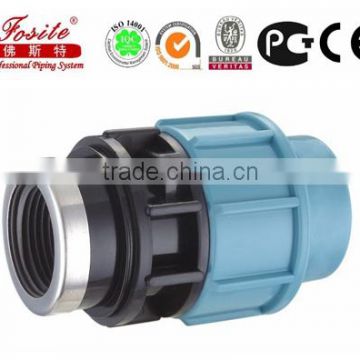 pp compression fittings plastic end cap