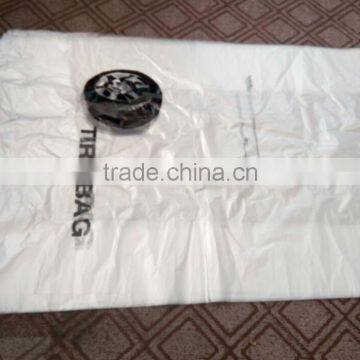 High Quality HDPE Folded Clear Plastic Car Tire Bag photo-3