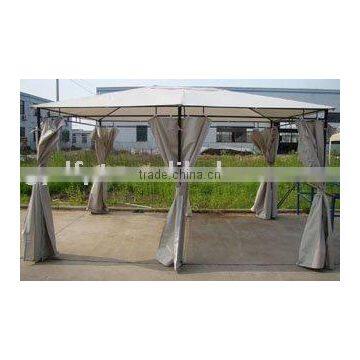 3*4m metal forged gazebo with full set of sidewalls