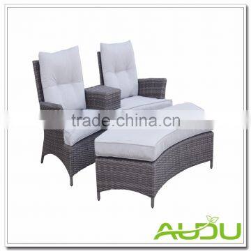 Audu 2017 Original Design Rattan Garden Outdoor Couple Chair Set photo-3