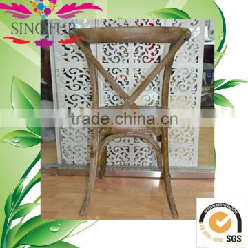 New style cross back wood chair