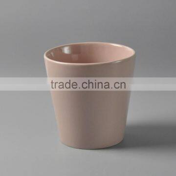 Ceramic bright colored flower pots