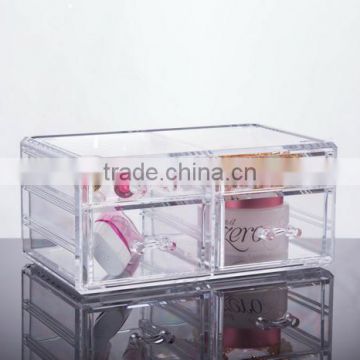 High Quality PS Transparent Large Size Cosmetic Box /Dressing Case with Various Usage