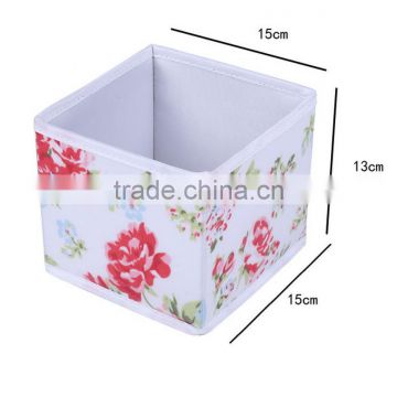 Fabric CD Storage Box, Beautiful Flower Printting