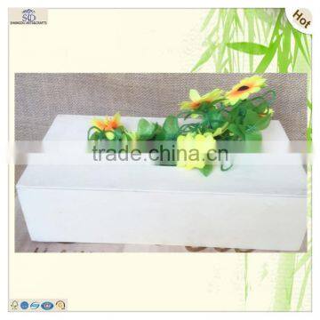 Natural 10 cm Wide Rectangle Sliding Lid Hanging Wood Tissue Box photo-2