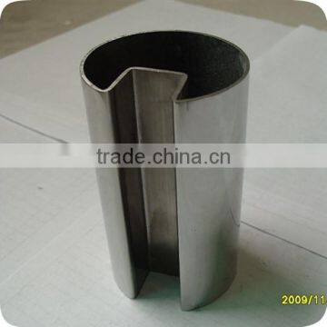 201 304 Stainless Steel Slotted Round Tube For 15mm Glass