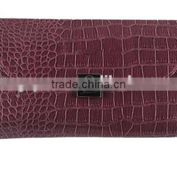 18pcs Shinny PVC Crocodile Texture Case Best Professional Custom Makeup Brushes photo-3