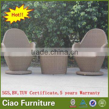 Garden Furniture Bistro Coffee Set Rattan Table and Chair for Sale