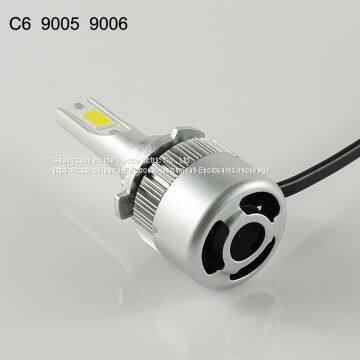 Led Headlight C6 9005 9006 Cob 30W/Bulb(60W/Set) 6400lm/set(3200lm/b LED COB LED Headlight Bulbs Hi/Lo