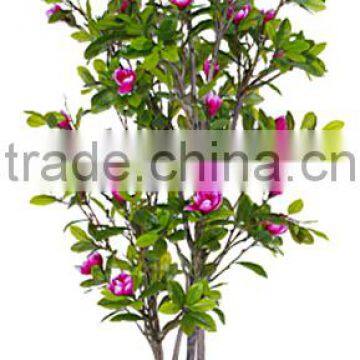 indoor Home garden decorative 250cm Height make artificial green live magnolia bonsai tree EXLYPZ06 0511