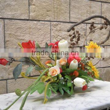 Artificial Flower Interior Decoration Factory Fake Flower Arrangement photo-4