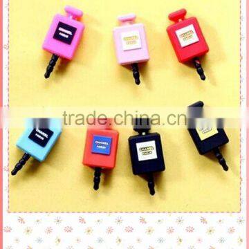 Mini bottle shape PVC earphone plug