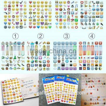 Cute 48 Die Cut Emoji Smile Vinyl Sticker for Phone Tablet Laptop Decor