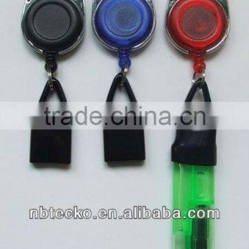 new design retractable plastic badge holder and string