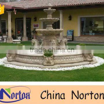 Casting finish horse antique stone fountain NTMF-W241A