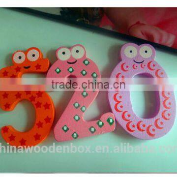 Refined Wooden Number Label Stickers With Magnet for Kids photo-2