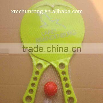 Plastic Beach Racket Set With Ball