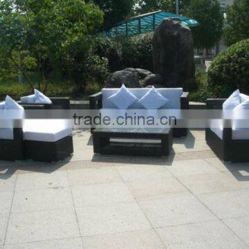 Fashionable patio wicker sofa set