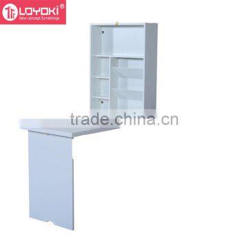 Fold Out Convertible Wall Mount Desk Multifunctional Wood Wall Mounted Folding Table