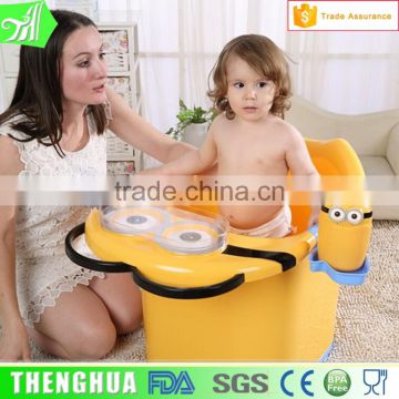 Taobao Cartoon Big Plastic Large kids Bucket Bathtub Price Baby Bath Tub