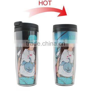 12oz Double Wall Plastic Travel Magic Mug With Custom Printing photo-6