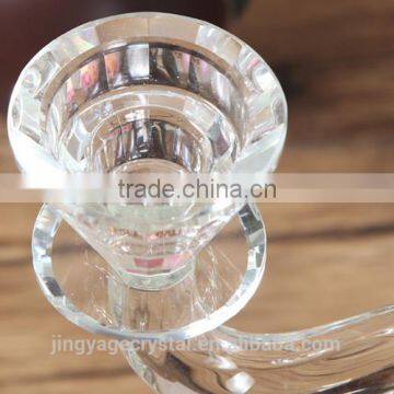6 Years Professional China Factory Manufacture Clear Glass Candle Holder For Wedding photo-2