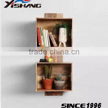 Cheap price wall design wooden book rack