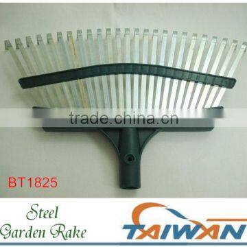 25 Tine Steel Grass Garden Leaf Rake