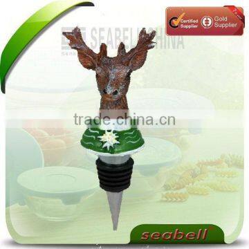 WS13-1 poly deer wine stopper