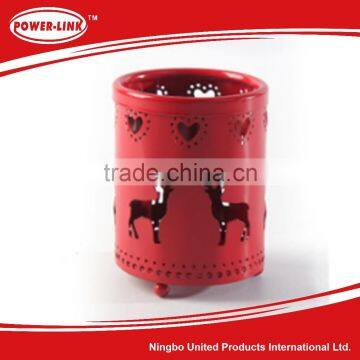 Hollow out laser cutting steel Desk lamp lampshade