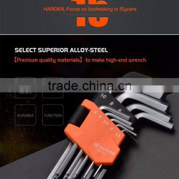 9 PCS SHORT BALL KEY WRENCH