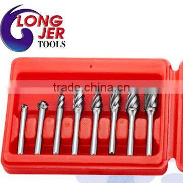 Non-ferrous cut tungsten Carbide Rotary Burr Aircraft Tool Set