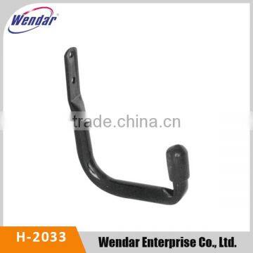 Sturdy black powder coated metal steel pipe hook wall hook