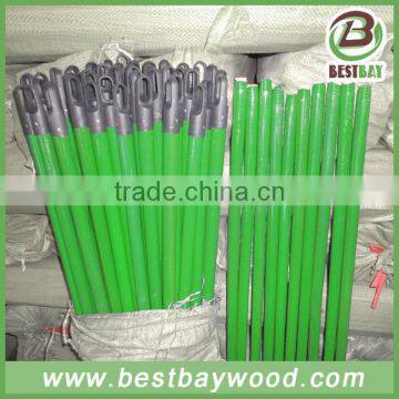 PVC Coated Wooden Broom Handle With Thread Wooden Broom Stick / Wood Handle / photo-4