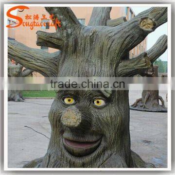 Songtao artificial tree with human face large decoration artificial face tree