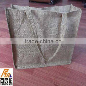 burlap tote bags Eco-friendly food grade 235g nature color with logo