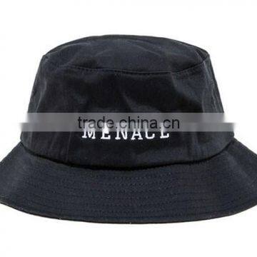 2015 New Design OEM 100% Cotton Black Bucket Hat photo-5