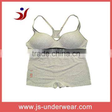 2014 js-638 grey sport ladies bra and lingerie set (accept OEM)
