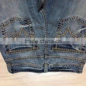 GZY Stock Slassical Dark Or Light Blue Jeans Men For 2017 Denim