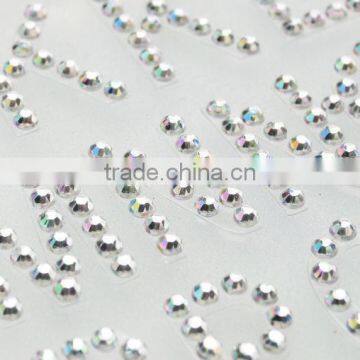 Decorative Craft Crystal Acrylic Diamond Gem Rhinestone 3D Stickers photo-5