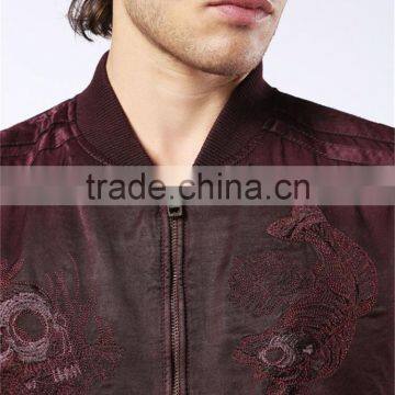 MGOO 2017 New Style Custom Nylon Fashion Jackets Front And Back Embroidery YKK Zippers Bomber Coat photo-6