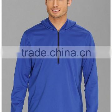 custom high quality Dri Fit 1/2 Zip Hoodie men fitness sports Apparel hoodie sweatshirts hot sale